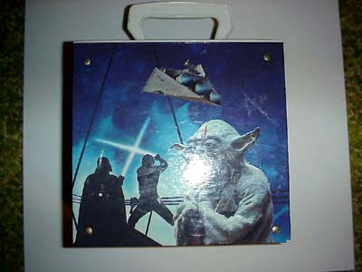 Back of a Star Wars record tote