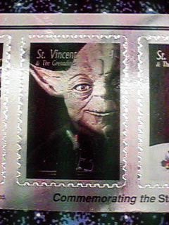 Yoda stamp from the set of 9
