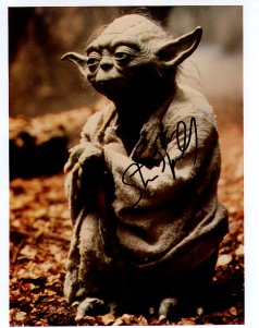 A Yoda picture signed by Steven Spielberg