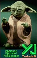 Applause Episode I Yoda puppet