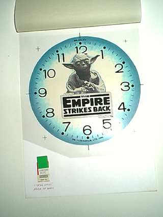 The original design and outline for a Yoda watch
