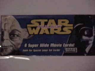 Package for 6 Widevision Star Wars cards