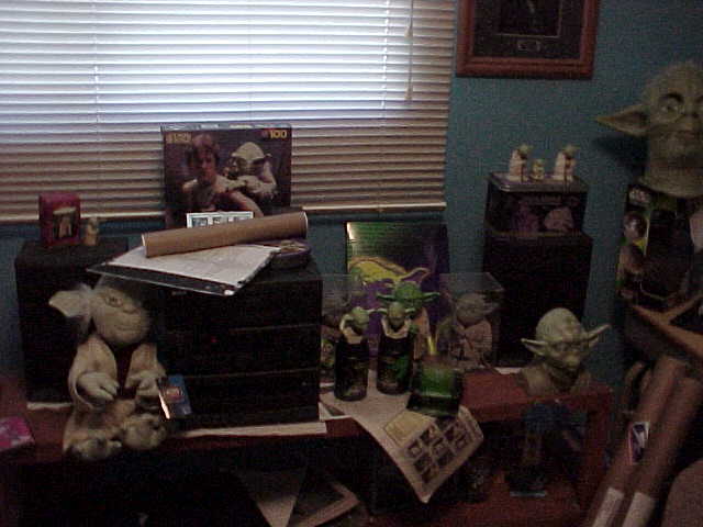 More Yoda collectibles not displayed very well