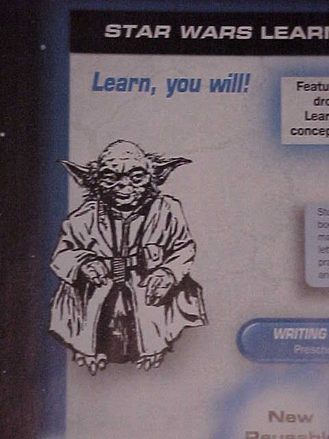 'Learn, you will!' and illustration (from Random House catalog)