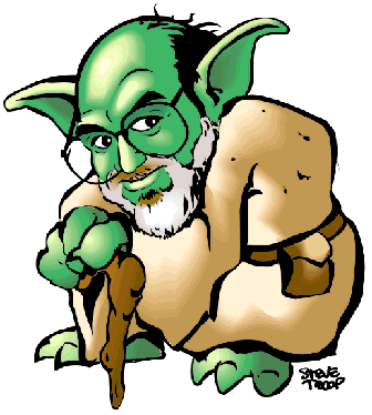 A Frank Oz as Yoda illustration
