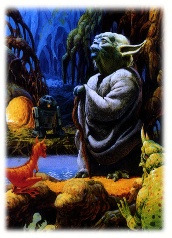 Yoda on Dagobah from the Radio Drama Poster