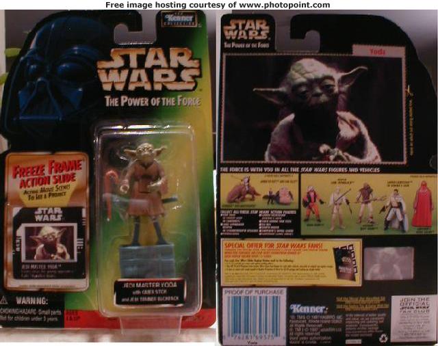Custom freeze-frame Yoda toy