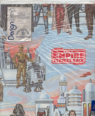 Empire Strikes Back wrapping paper