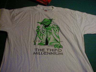 The Third Millennium t-shirt with Yoda on it