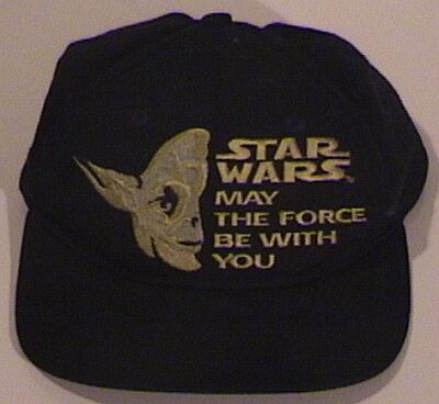 Star Wars May the Force Be With You hat with half of Yoda's face