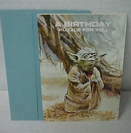 Drawing Board Yoda greeting card