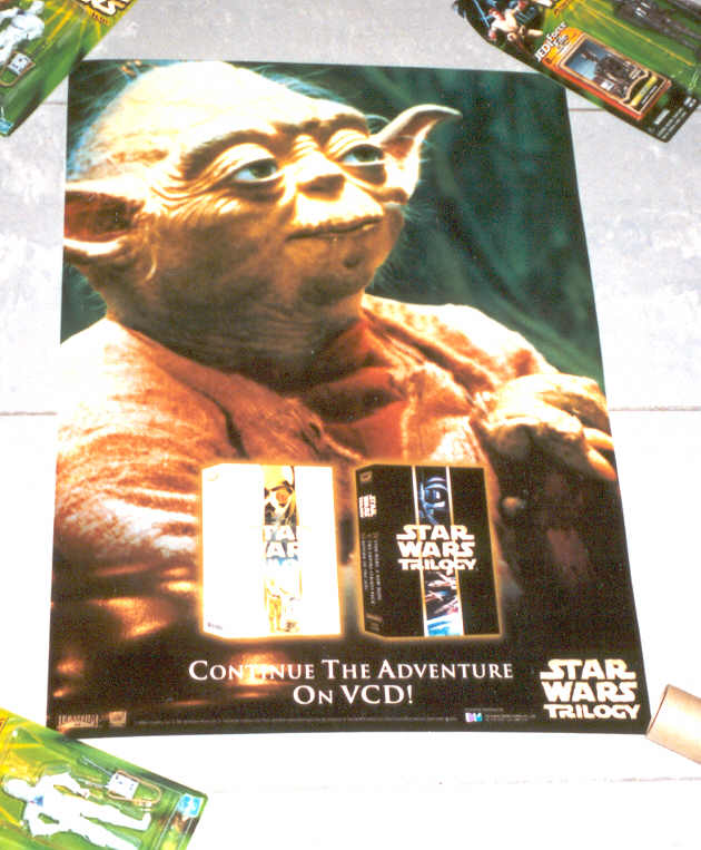 Star Wars Trilogy on VCD advertising poster