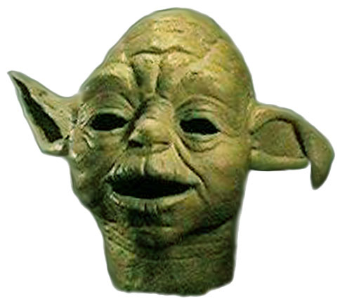 The head of the Yoda pupput used in The Empire Strikes Back