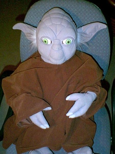 Pre-production Applause plush Yoda prototype