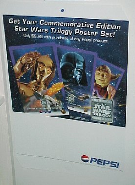 Pepsi display for Special Edition posters