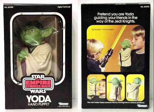 Yoda puppet in original box