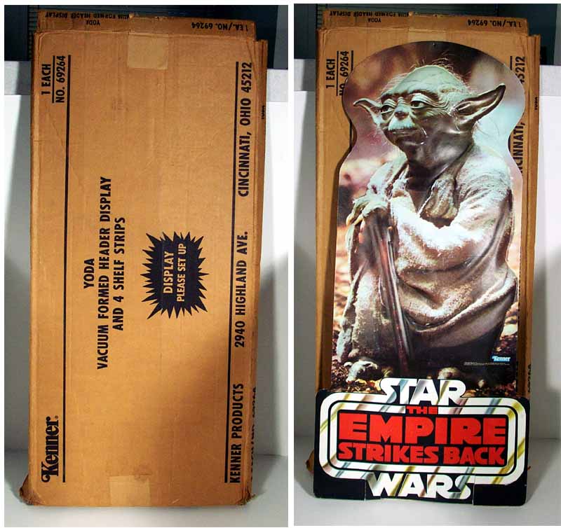 Yoda vaccuform display with box