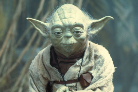 Picture of Yoda from the Empire Strikes Back