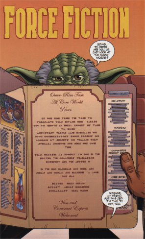 Star Wars Tales 7 comic illustration of Yoda's 'Force Fiction' story