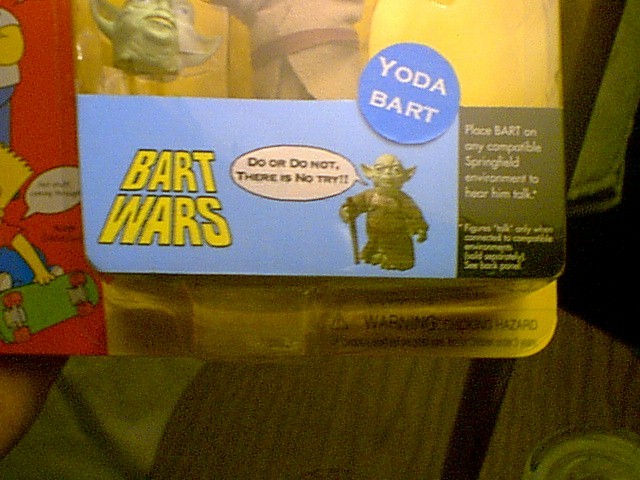 Bart Simpson / Yoda custom figure on package