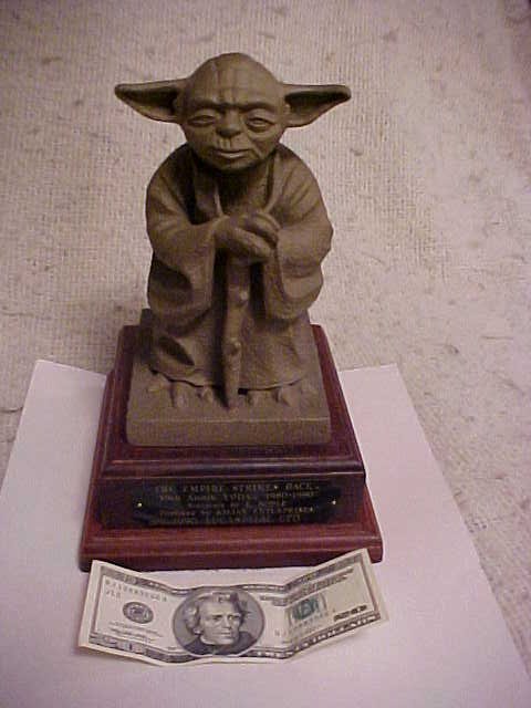Empire Strikes Back bronze Yoda statue (full front view)