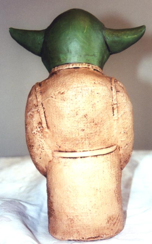 Ceramic Yoda (back view)