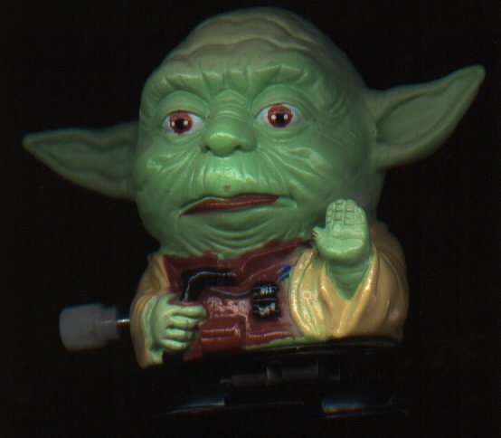 Foreign wind-up walking Yoda toy