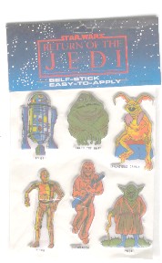 Unlicensed Return of the Jedi stickers