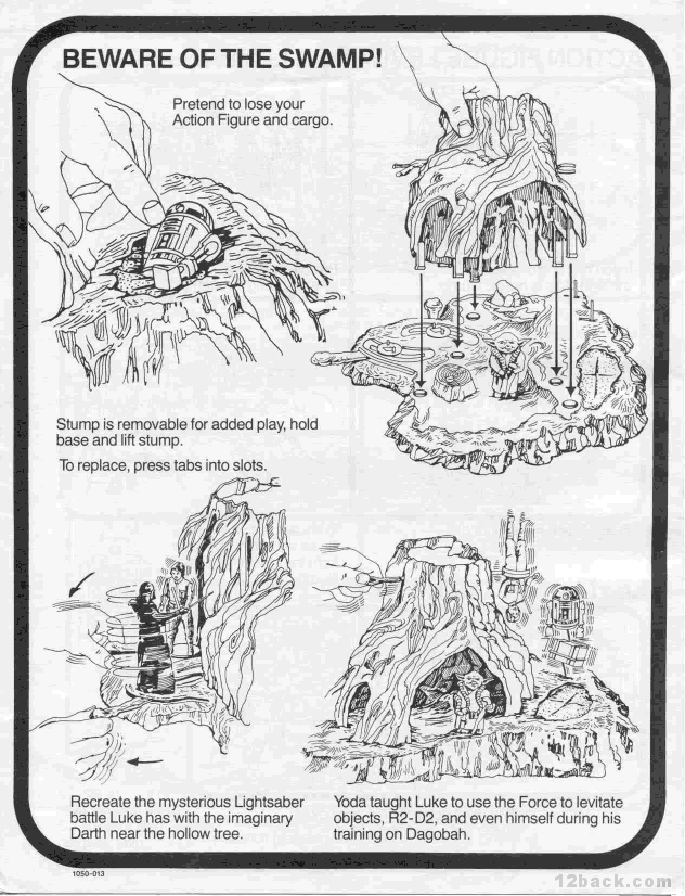 Page 4 of the 1980 Dagobah Playset instructions