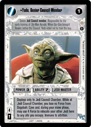 New Yoda CCG card