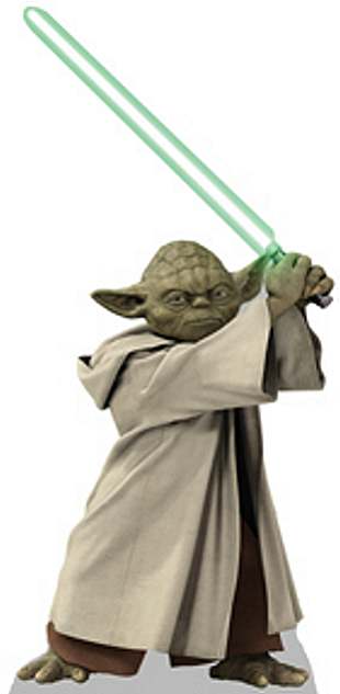 Lifesize Attack of the Clones Yoda standup