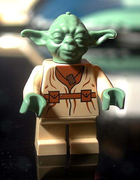 Little Lego Yoda figure