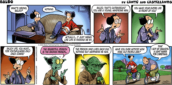 February 9, 2003 'Baldo' comic with Yoda