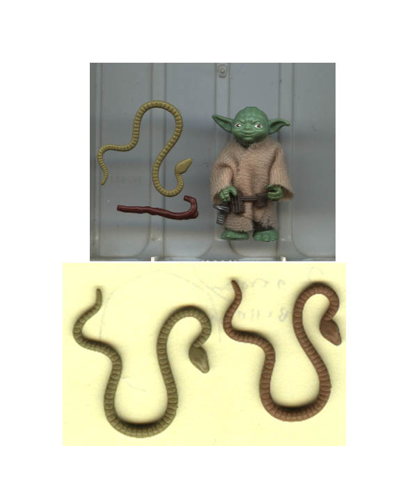 A possible green snake variant of the vintage Yoda figure