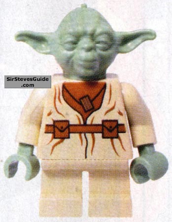 LEGO Yoda figure (from SirStevesGuide.com)