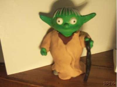 Full body picture of the custom Ralph dressed up like Yoda figure