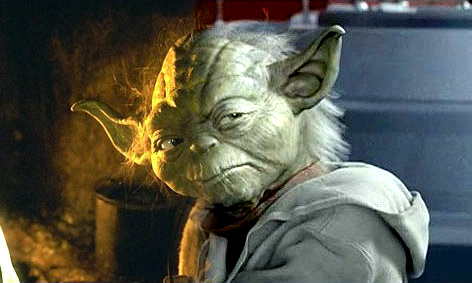 A mixture of the Attack of the Clones Yoda and Yoda from the Original Trilogy (from YodaWars.com)
