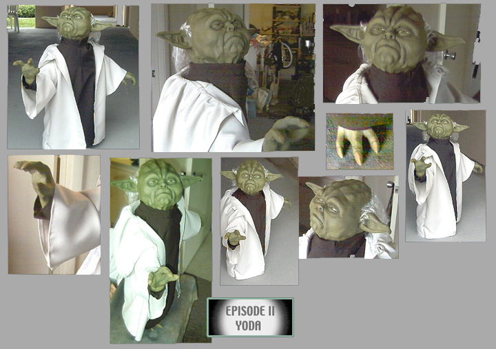 Homemade Attack of the Clones Yoda replica by Roncula