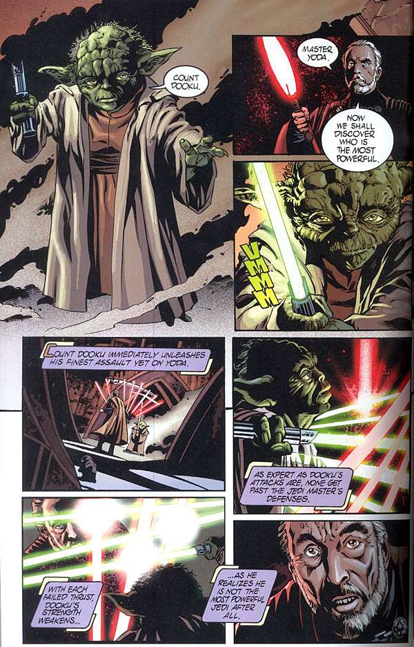 Scan from Attack of the Clones comic book