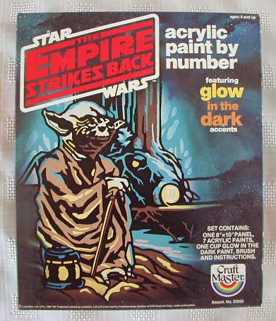 Empire Strikes Back Yoda paint-by-number figure