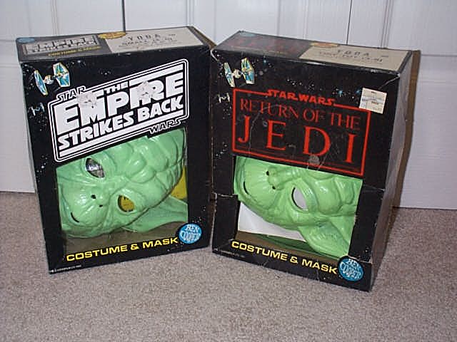 Ben Cooper Empire Strikes Back and Return of the Jedi Yoda costume sets