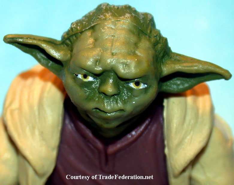 Close up of the Attack of the Clones Yoda figure (courtesy of TradeFederation.Net)