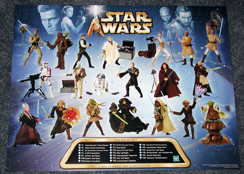 Attack of the Clones action figure poster