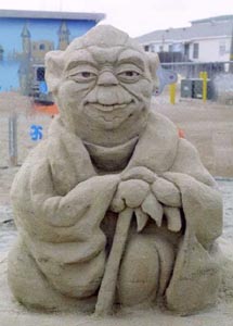 Another Yoda sand sculpture