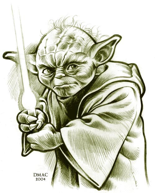 Attack of the Clones Yoda sketch
