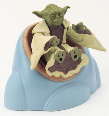 Yoda with Jedi Council chair action figure