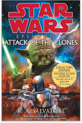 Cover of the Attack of the Clones novelization