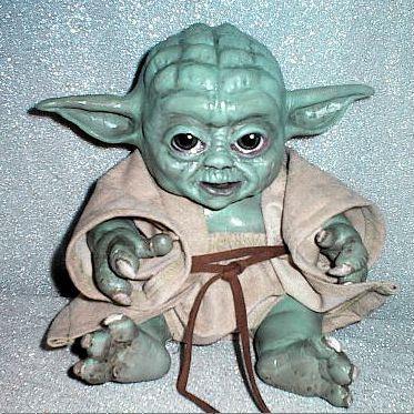 Custom baby Yoda statue