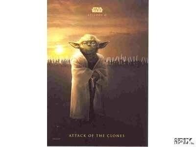 Attack of the Clones Yoda postcard