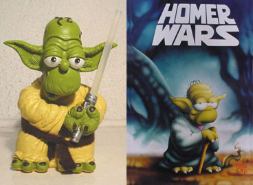 Homer Simpson as Yoda custom figure